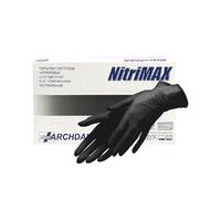 Перчатки NitriMax нитриловые черный, размер M, 50 пар.