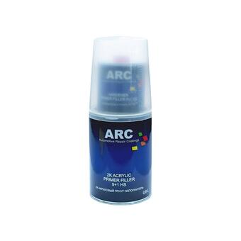 ARC Грунт-наполнитель акриловый HS 5+1 0,8 л. с отвердителем 0,16 л. и мерным стаканом черный