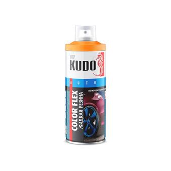 KUDO 5522 Жидкая резина флуоресцентная оранжевая аэрозоль 520 мл.
