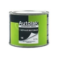 Autolak Автоэмаль акриловая 1К черная матовая 0,4 кг.