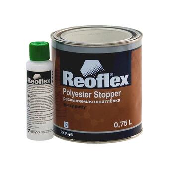 Reoflex Шпатлевка жидкая Polyester Stopper Spray Putty 0,8 л.